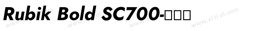 Rubik Bold SC700字体转换